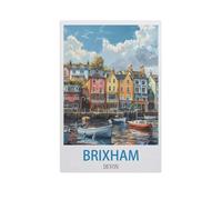 Puzzle en Bois De 1000 Pièces pour Adultes，Brixham, Devon，Jouets De Décompression Éducatifs Et Intellectuels, Jeux Familiaux Amusants pour Enfants（75x50cm）-GF37