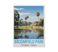 Puzzle en Bois De 1000 Pièces pour Adultes，Broomfield Park Palmers Green，Jouets De Décompression Éducatifs Et Intellectuels, Jeux Familiaux Amusants pour Enfants（75x50cm）-HB2