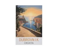 Puzzle en Bois De 1000 Pièces pour Adultes，Dubrovnik, Croatie，Jouets De Décompression Éducatifs Et Intellectuels, Jeux Familiaux Amusants pour Enfants（75x50cm）-AM1