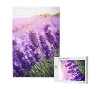 Puzzle en bois de 1000 pièces pour adultes et familles - Lavande - Puzzle d'art pour soirées de jeu, décoration d'intérieur, soulagement du stress et entraînement cérébral