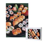 Puzzle en bois de 1000 pièces pour adultes et familles - Sushi - Puzzle d'art pour soirées de jeu, décoration d'intérieur, soulagement du stress et entraînement cérébral