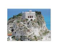 Puzzle en Bois De 1000 Pièces pour Adultes，Italie - Calabre - Tropea，Jouets De Décompression Éducatifs Et Intellectuels, Jeux Familiaux Amusants pour Enfants（75x50cm）-AG61