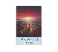 Puzzle en Bois De 1000 Pièces pour Adultes，Las Vegas Nevada，Jouets De Décompression Éducatifs Et Intellectuels, Jeux Familiaux Amusants pour Enfants（75x50cm）-FQ77