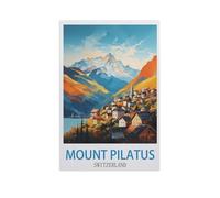 Puzzle en Bois De 1000 Pièces pour Adultes，Mont Pilatus, Suisse，Jouets De Décompression Éducatifs Et Intellectuels, Jeux Familiaux Amusants pour Enfants（75x50cm）-GD97