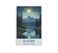 Puzzle en Bois De 1000 Pièces pour Adultes,Parc National des Glaciers,Jouets De Décompression Éducatifs Et Intellectuels, Jeux Familiaux Amusants pour Enfants(75x50cm)-H61