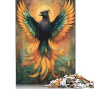 Puzzle en Bois de 1000 pièces pour Adultes - Phénix Vibrant Qui Prend Son envol - Jeu de Puzzle pour Enfants et familles - Cadeau de Noël - 1000 pièces (75 x 50 cm)