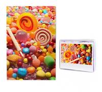 Puzzle en bois de 1000 pièces pour adultes - Puzzle personnalisé à partir de bonbons à partir de photos - Puzzle pour famille, mariage, Noël, cadeaux d'anniversaire