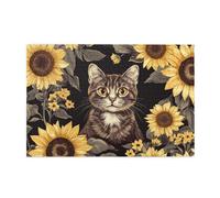 Puzzle en bois de 1000 pièces pour adultes « The Cat Is Among The Sunflowers »