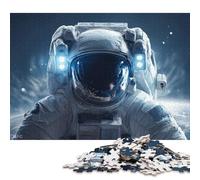 Puzzle en Bois de 1000 pièces pour Adultes - Voyageur Spatial en orbite - Jeu de Puzzle pour Enfants - Jeux familiaux - Cadeaux de Noël - 1000 pièces (75 x 50 cm)