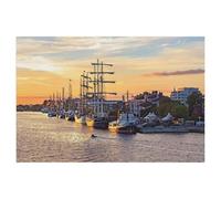 Puzzle en Bois De 1000 Pièces pour Adultes，Wilhelmshaven Bontekai，Jouets De Décompression Éducatifs Et Intellectuels, Jeux Familiaux Amusants pour Enfants（75x50cm）-AB54