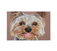 Puzzle en Bois de 1000 pièces représentant Un Adorable Yorkshire Terrier dans Une Tasse à thé.