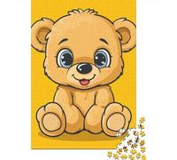 Puzzle en Bois de 1000 pièces représentant Un Ours, idéal pour Adultes. Jeu éducatif Anti-Stress et Cadeau de Noël. 1000 pièces (75 x 50 cm).