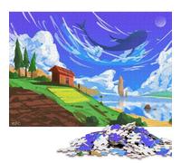 Puzzle en Bois de 1000 pièces « Rêves illimités » - Activité familiale - Cadeau de Noël - 1000 pièces (75 x 50 cm)