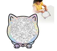 Puzzle en Bois De 135 Pièces en Forme De Chat Aux Couleurs Morandi, Puzzle Éducatif en Bois en Forme De Chat, P-uzzle en B-ois Unique en F-Orme d'animal, Cadeau Créatif pour Les Amoureux des Chats (B)