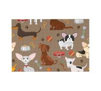 Puzzle en Bois de 300 pièces avec Motifs de Chiens Mignons et Amusants, livré dans Une boîte.