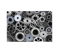 Puzzle en Bois de 300 pièces représentant des Engrenages en métal, avec boîte d'emballage pour Adultes.