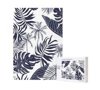 Puzzle en Bois de 300 pièces représentant des Silhouettes de Palmiers tropicaux et de Feuilles, Style hawaïen, avec boîte d'emballage pour Adultes.