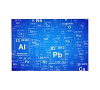 Puzzle en Bois de 300 pièces représentant Le Tableau périodique des éléments, idéal pour Les Adultes et Les Seniors.