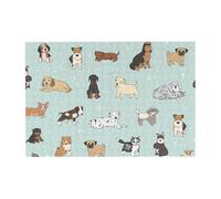 Puzzle en Bois de 300 pièces représentant Un Adorable Chiot de Dessin animé, idéal pour Les Adultes et Les Personnes âgées.