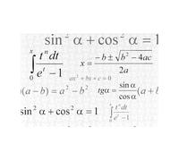 Puzzle en Bois de 300 pièces sur Le thème des mathématiques et de la géométrie, avec des formules scientifiques, pour Adultes et Seniors.