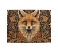 Puzzle en bois de 500 pièces avec trois bouquets de renards pour adultes - Puzzle stimulant pour jeu de taille 38,1 x 50,1 cm