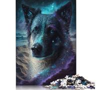 Puzzle en Bois de 500 pièces Galaxy Border Collie - Puzzles pour Adultes - Jouets et idées Cadeaux pour Noël et Les Anniversaires en Famille - 500 pièces (52 x 38 cm)