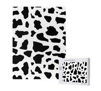 Puzzle en Bois de 500 pièces, Jeu Familial pour Adultes et Adolescents,Vache (Petits caractères)