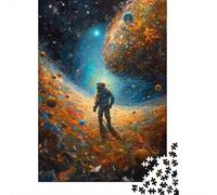 Puzzle en Bois de 500 pièces « Perdu dans l'éthér頻 - Activité familiale - Cadeau de Noël - 500 pièces (52 x 38 cm)