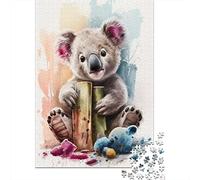 Puzzle en Bois de 500 pièces pour Adultes - Adorable Puzzle Koala pour Enfants - Jeux en Famille - Cadeaux de Noël - 500 pièces (52 x 38 cm)