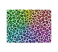 Puzzle en Bois de 500 pièces pour Adultes, Motif léopard Multicolore Arc-en-Ciel Radial, pour Personnes âgées