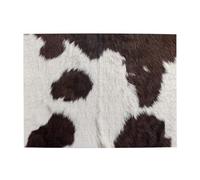 Puzzle en Bois de 500 pièces pour Adultes, Motif Peau de Vache, Motif Animal Africain Abstrait Noir, pour Personnes âgées