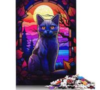 Puzzle en Bois de 500 pièces représentant Un épagneul Breton T-Rex, Un Dinosaure, pour Adultes et Adolescents (52 x 38 cm).