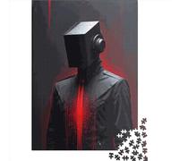 Puzzle en Bois de 500 pièces sur Le thème de l'intelligence Artificielle pour Adultes, Jouet éducatif Anti-Stress, Cadeau de Noël, 500 pièces (52 x 38 cm)