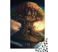Puzzle en Bois de 500 pièces sur Le thème du Royaume des Contes de fées pour Adultes, Jouet éducatif Anti-Stress, Cadeau de Noël, 500 pièces (52 x 38 cm)