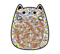 Puzzle en Bois De Chat | 135 Pièces Casse-Tête Jouet Forme Animale | Puzzle en Bois De Chat Intéressant - pour Anniversaire Vacances Projets Éducatifs Décorations Fêtes Adultes Garçons