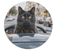 Puzzle en bois de chat noir pour adulte de 195 pièces en forme d'animal unique avec boîte - Jeu familial amusant - Décoration murale - Cadeau pour homme et femme