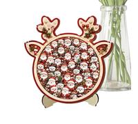 Puzzle en bois de Noël - Jouet créatif - Activité difficile | Puzzles en bois pour enfants pour l'intérieur et l'extérieur, fête, maison, anniversaire, vacances