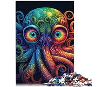 Puzzle en Bois de Pieuvre Coloré pour Adultes et Enfants de 12 Ans et Plus - 1000 Pièces - Excellent Cadeau - 29,5" x 19,7"/75 * 50cm