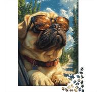 Puzzle en Bois De Qualité Supérieure 1000 Pièces - Bouledogue | Défi Visuel pour Toutes Générations | Assemblage Précis, Satisfaction Totale