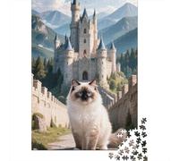 Puzzle en Bois De Qualité Supérieure 1000 Pièces - Chat Ragdoll | Défi Visuel pour Toutes Générations | Assemblage Précis, Satisfaction Totale