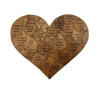Puzzle En Bois De Saint - Activité Romantique Pour Les Couples En Forme De Coeur, Panneau Avec Les Raisons Pour lesquelles Je t"aime | 2024 Cadeau De Saint Anniversaire Date Nuit Puzzle En Couple