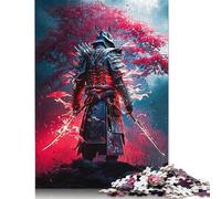 Puzzle en Bois de samouraï Japonais pour Adultes, 1000 pièces, Jeu de Puzzle, Jouet intéressant et éducatif personnalisé (75 x 50 cm).