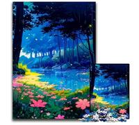 Puzzle en Bois de Style Japonais 1000 pièces, décoration à Faire soi-même, défi cérébral, pour Adultes, Famille, Cadeau de Vacances 50x75cm/19,68x29,52 Pouces