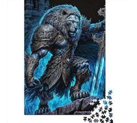 Puzzle en Bois de Tigre Mécanique Adulte, 1000 Pièces, Rectangulaire, Idéal pour Noël, Décoration de Maison et Jeux de Famille (75x50cm)