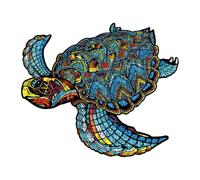 Puzzle en Bois De Tortue - Puzzle De Bois d'animaux Irrégulier | Difficile 3D pour Les Adultes avec des Pièces Uniques, Un Jouet De Jeu De Cerveau Éducatif pour l'anniversaire De Noël Hal