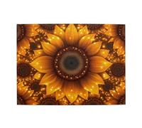 Puzzle en bois de tournesol doré brillant de 500 pièces pour adultes, puzzle stimulant pour taille de jeu 38,1 x 50,1 cm