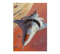 Puzzle en Bois Décoratif Mars Exploration Spaceship pour Adultes, 300 PCS