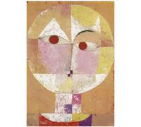 Puzzle En Bois Découpé À La Main - Paul Klee - Senecio - 12 Pièces