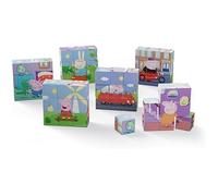 Puzzle en Bois - DEQUBE - Peppa Pig - Jouet éducatif - 6 cubes - Sécurisé et durable