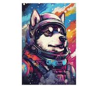 Puzzle en Bois Détaillé Space Dog Explorer-149 pour Adultes, 1000 PCS